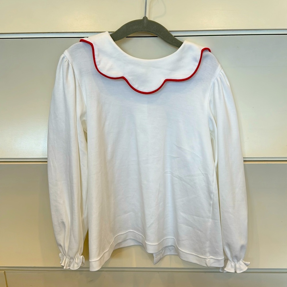 Girl ruffle collar top